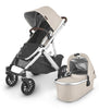 Vista V2 Stroller- Declan (Oat Melange/Silver/Chestnut Leather) + MESA V2 Infant Car Seat - Jake (Charcoal)
