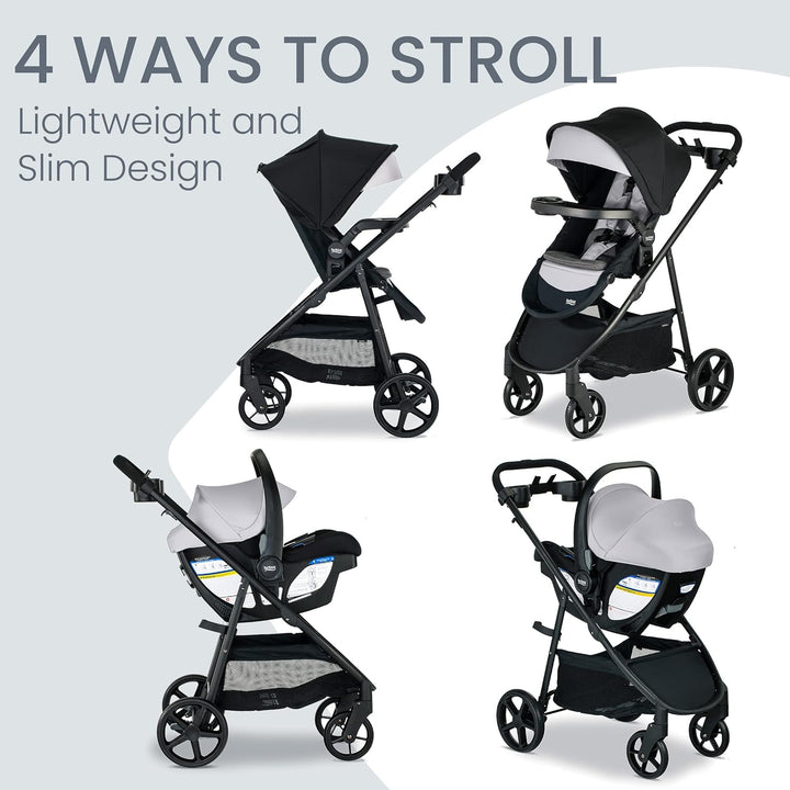 Baby seated in the Britax Willow Brook infant car seat