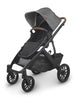 (Open box - NEW) UPPAbaby Vista V2 Stroller - Greyson (Charcoal Melange/Carbon/Saddle Leather) + Mesa Infant Car Seat - Jordan (Charcoal Melange) Merino Wool