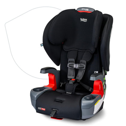 Britax Grow With You ClickTight Harness Booster Car Seat - Black Contour