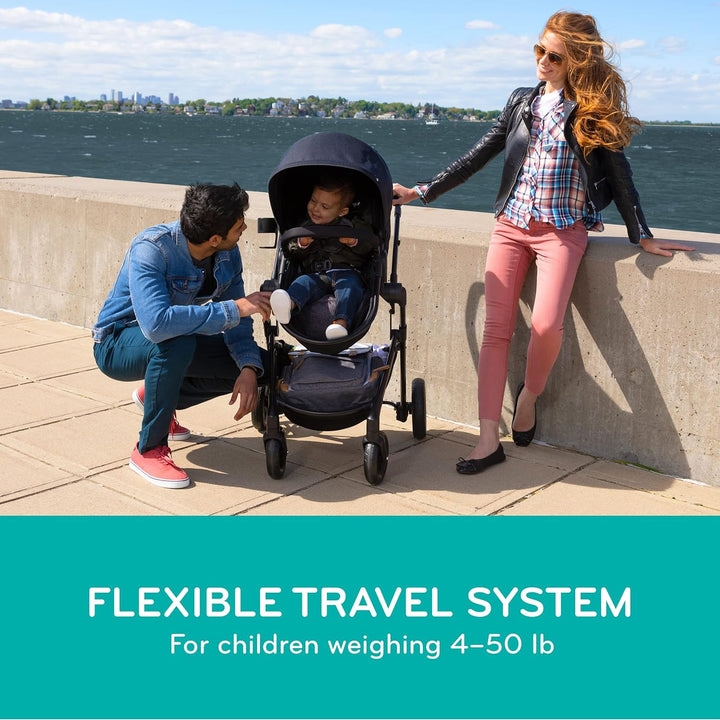 Evenflo Pivot Modular Travel System with LiteMax Infant Car Seat - Casual Gray