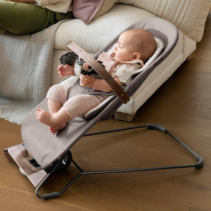 UPPAbaby Mira Bouncer Toy Bar - Forest Fun (Grey / Walnut Wood)