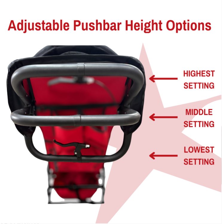 Adaptive Star Axiom LASSEN 2 Indoor/Outdoor Mobility Push Chair, Navy
