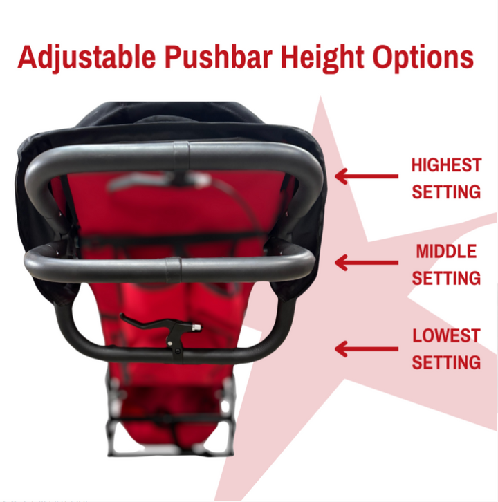 Adaptive Star Axiom LASSEN 2 Indoor/Outdoor Mobility Push Chair, Navy