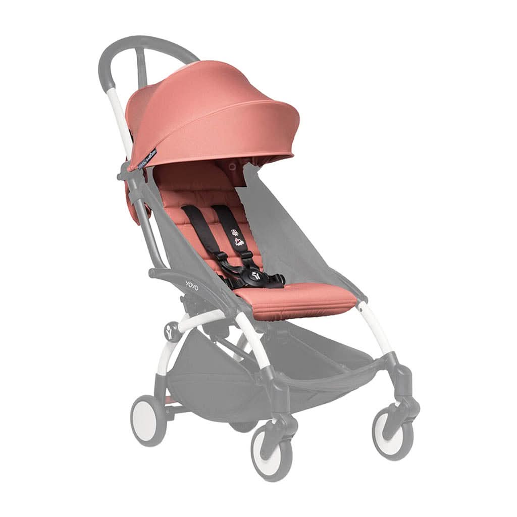 BABYZEN YOYO² stroller shown with Ginger 6+ canopy and seat pad; frame sold separately