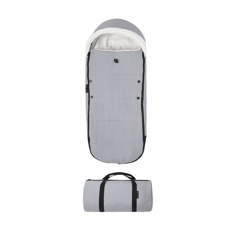 BABYZEN YOYO Footmuff in Grey - product and storage bag