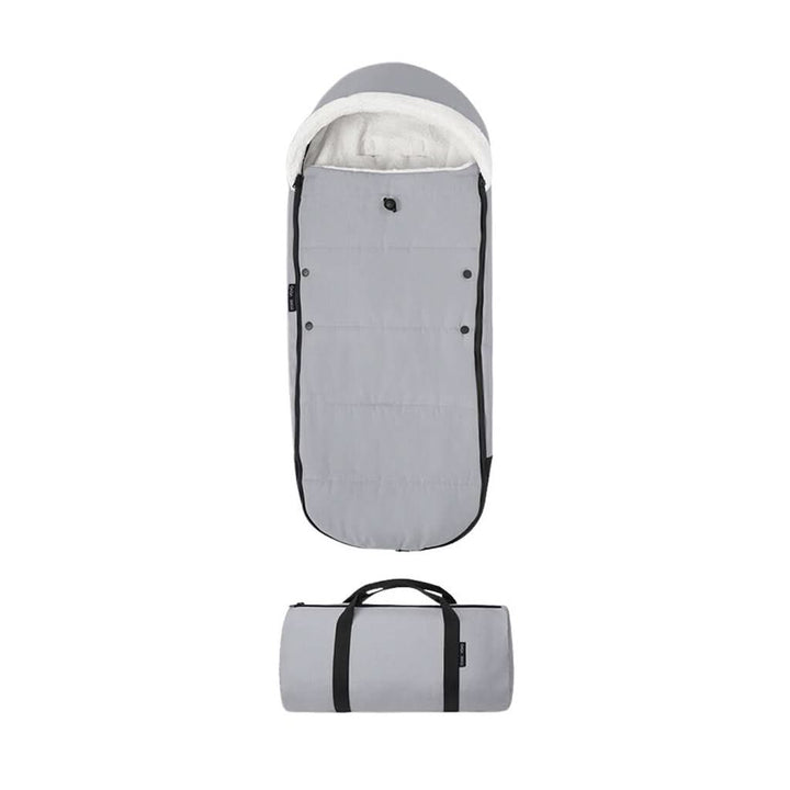 BABYZEN YOYO Footmuff in Grey - product and storage bag