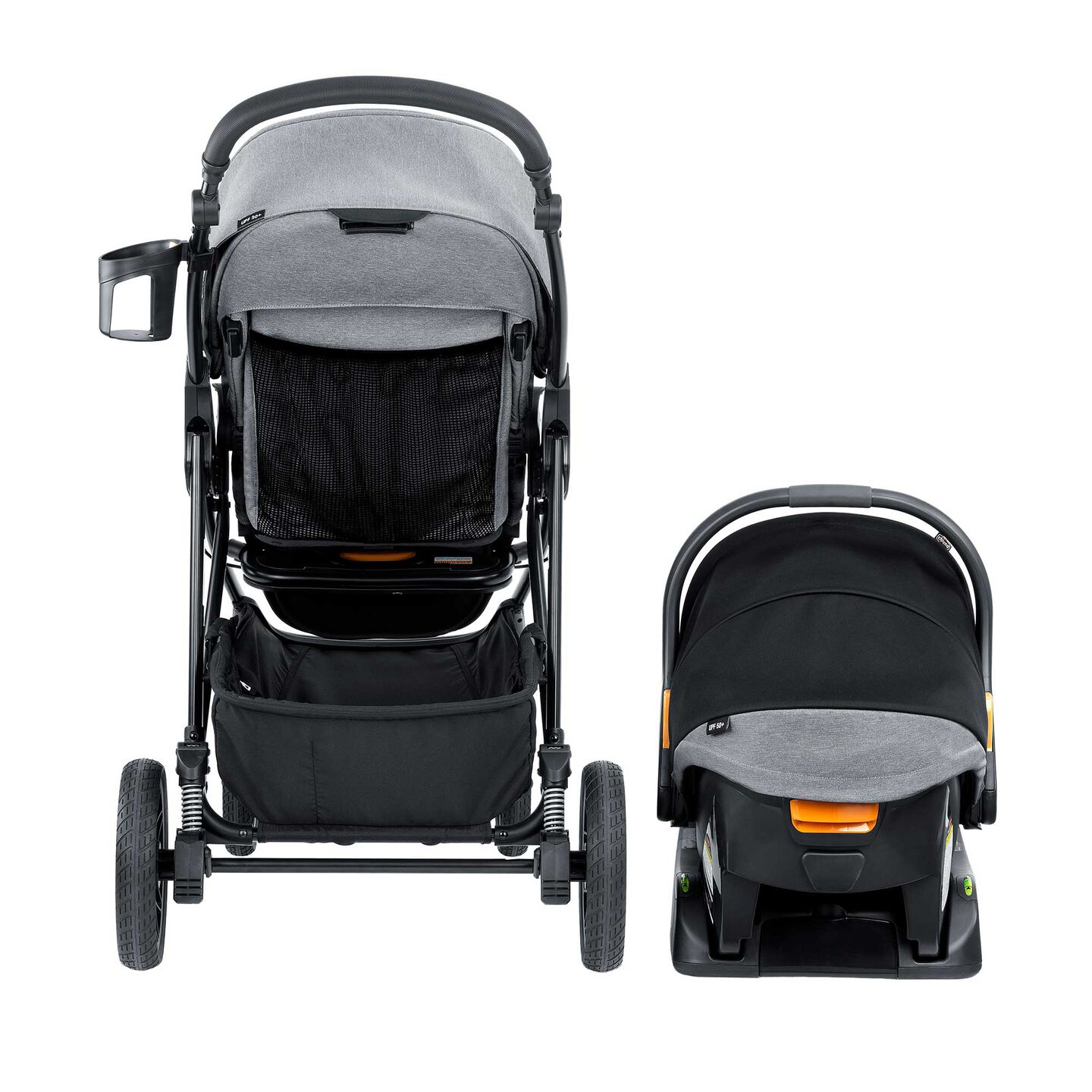 chicco corso modular quick-fold stroller - black Chicco Corso LE ClearTex Modular Travel System