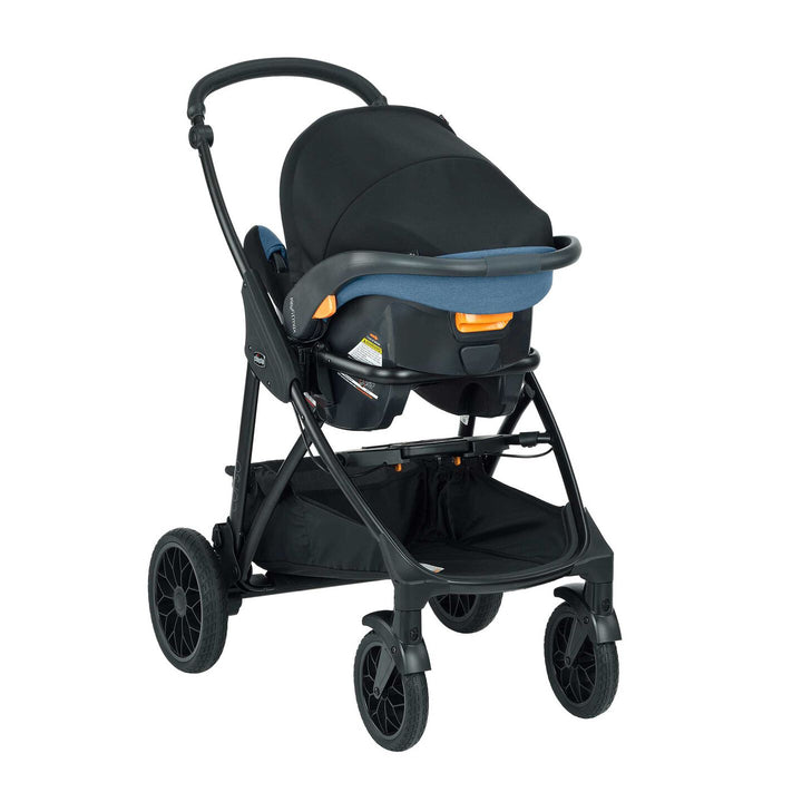 Chicco Corso LE ClearTex Modular Travel System in Tidal, front three-quarter view