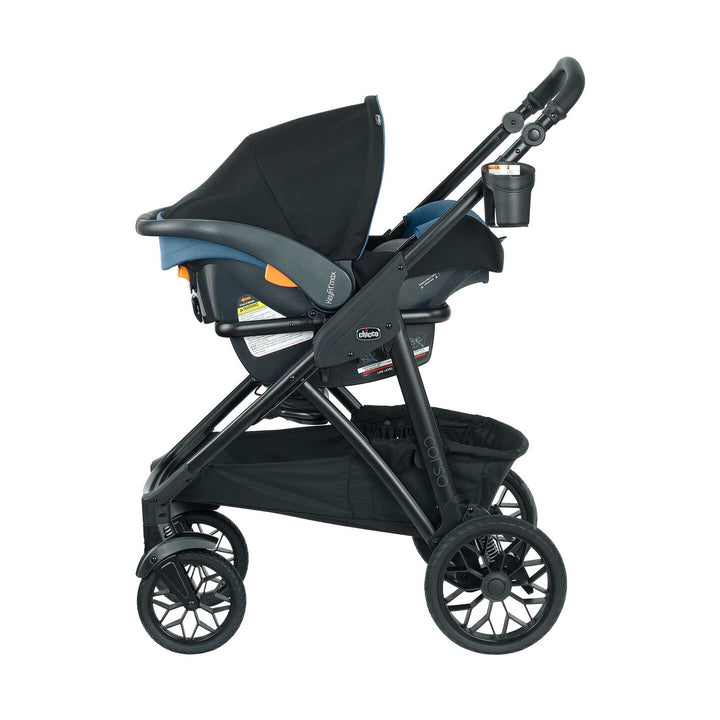 Chicco Corso LE ClearTex Modular Travel System in Tidal, left profile