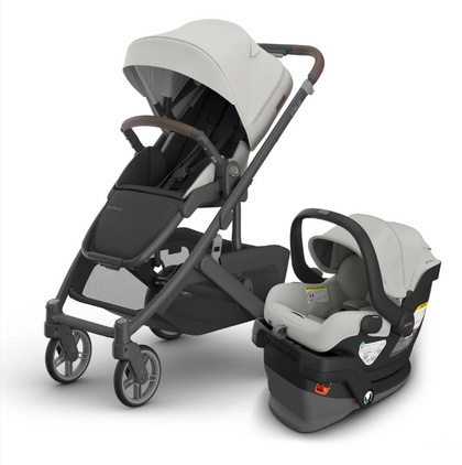 UPPAbaby Cruz V3 + Mesa V3 Travel System - Savannah (Pearl Gray Jacquard)