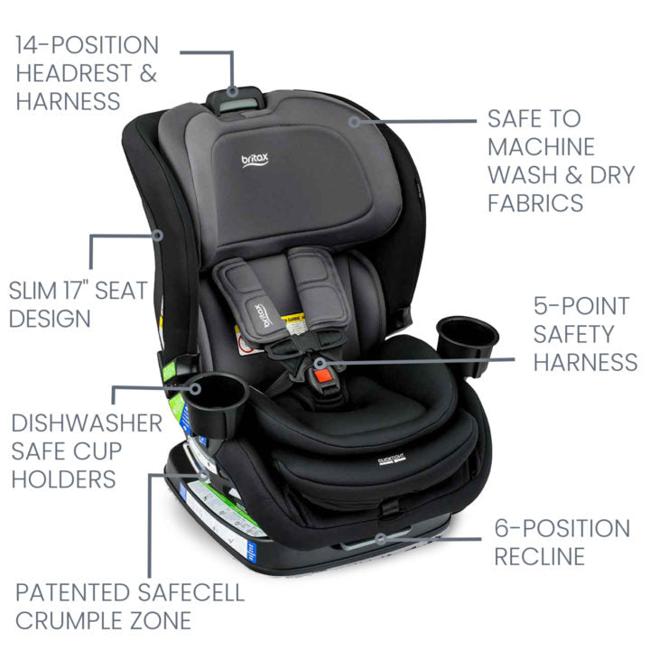 Britax Poplar Convertible Car Seat in Stone Onyx - image 3