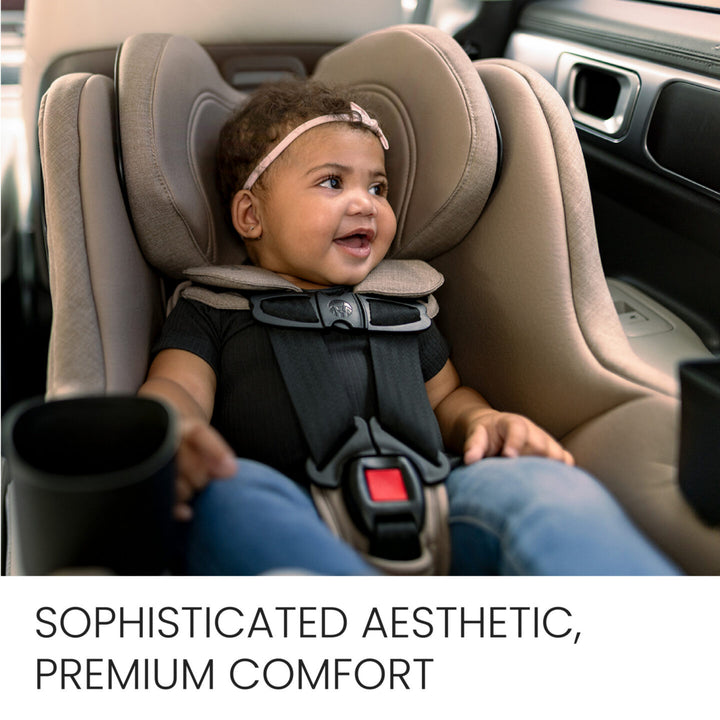 Britax Galaxy360 Slim Rotating Convertible Car Seat - Teak - premium comfort fabrics 