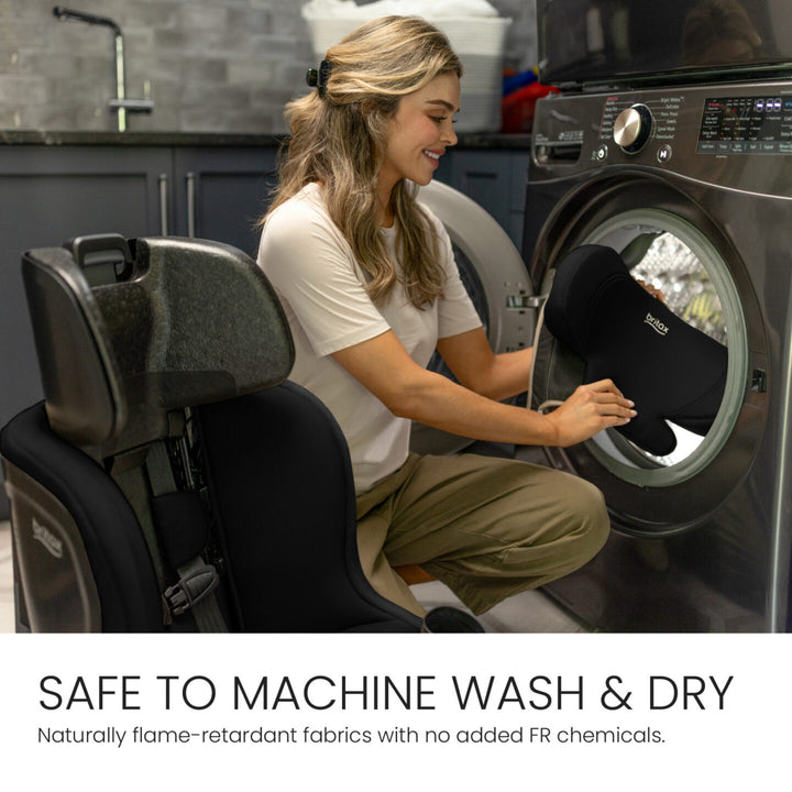 Britax Galaxy360 Slim Rotating Convertible Car Seat - Raven Black - machine-washable SafeWash cover 