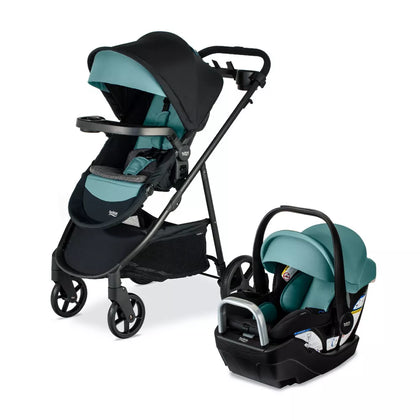Britax Willow Brook S+ Travel System with Alpine Anti-Rebound Base - Jade Onyx