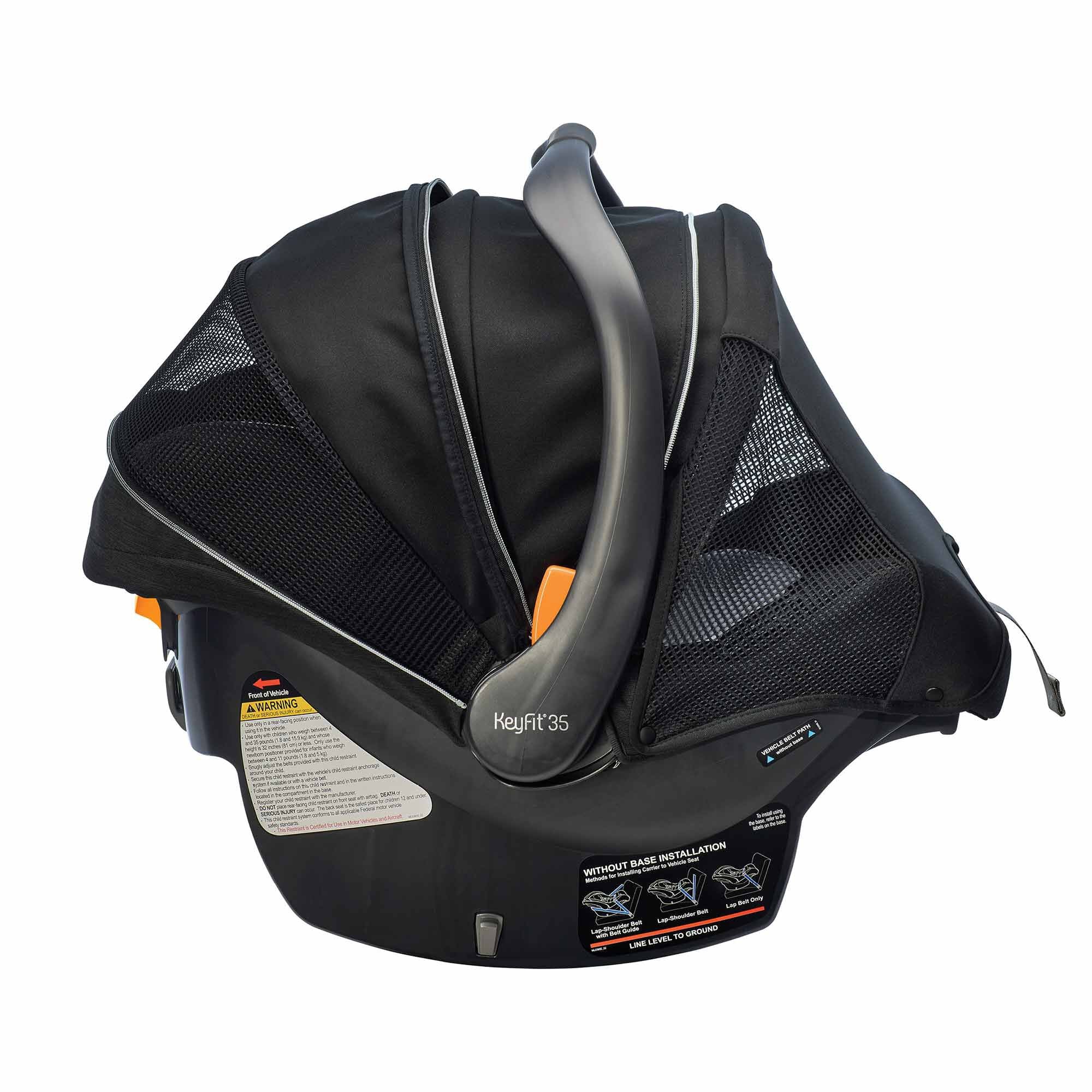 Chicco KeyFit 35 Zip ClearTex Infant Car Seat - Obsidian