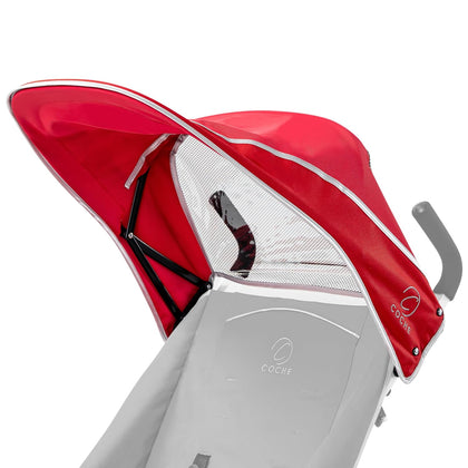Coche XL Sunshade Canopy, Red