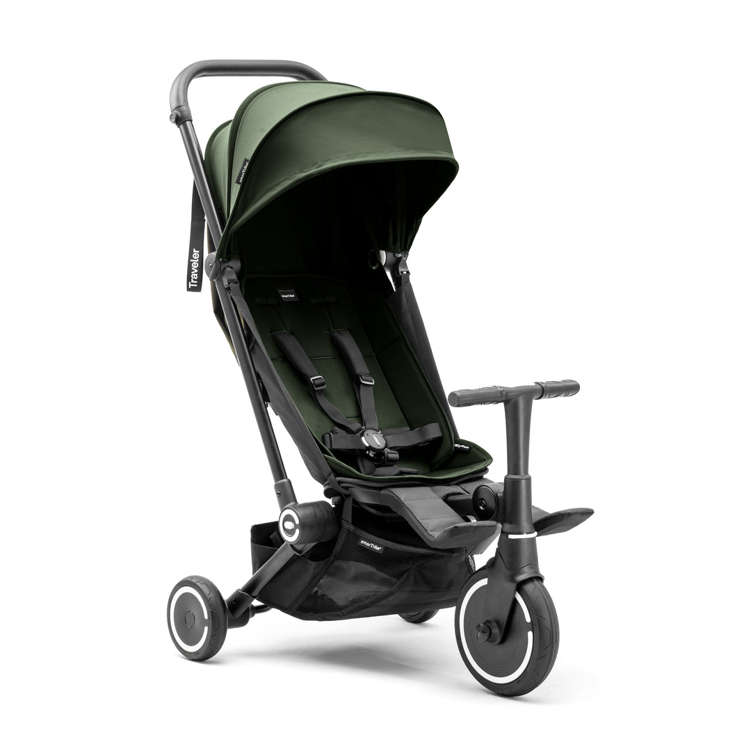 smarTrike Traveler Stroller Trike - Forest Green