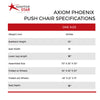 Adaptive Star Axiom Phoenix Push Chair Stroller, Red