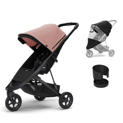 Thule 2025 Spring Stroller + Essentials Bundle - Misty Rose (Pink)