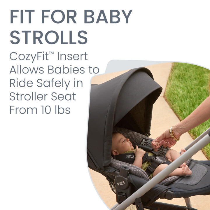 Britax Grove Modular Stroller - Pindot Stone - official product view 6