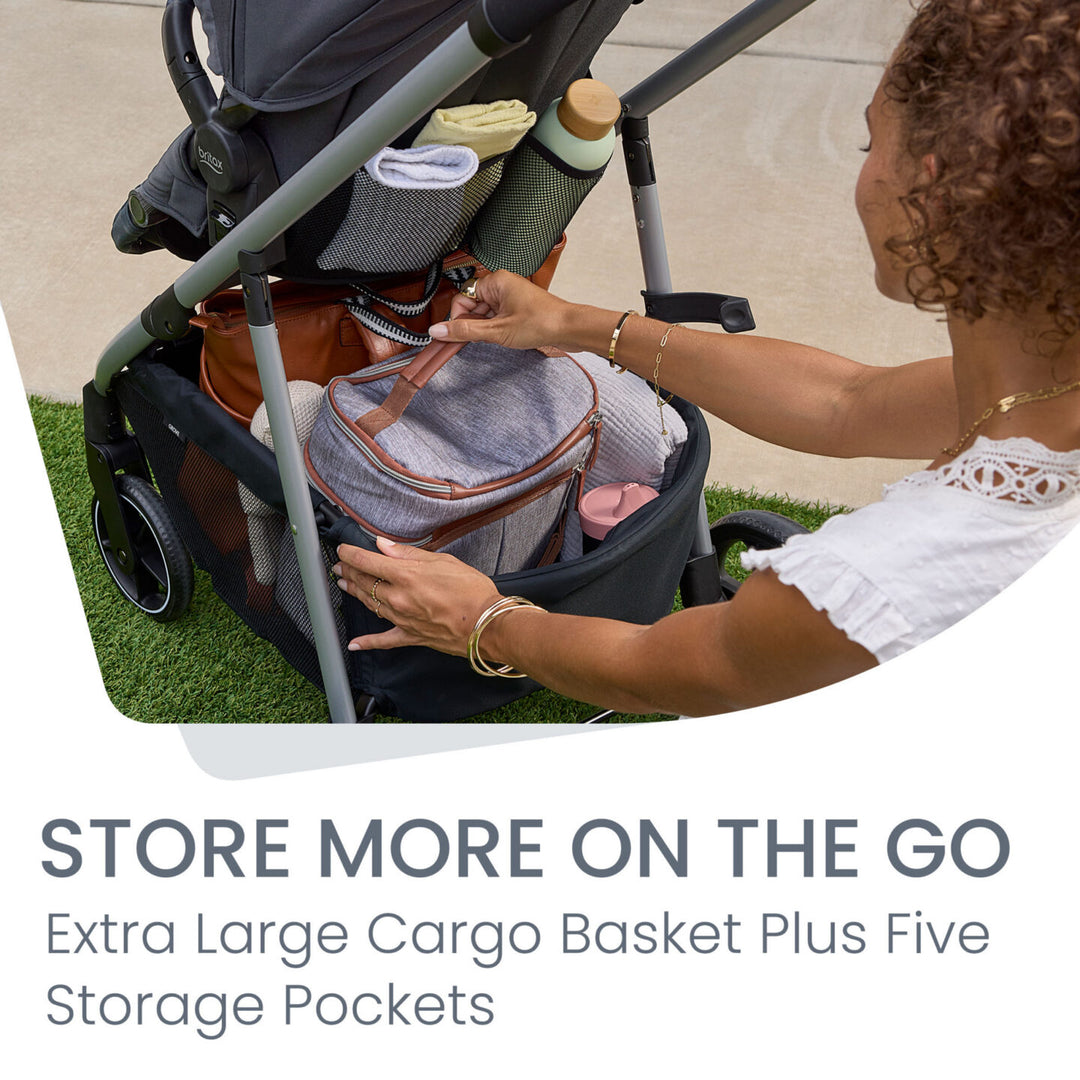 Britax Grove Modular Stroller - Pindot Stone - official product view 10
