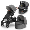 UPPAbaby Vista V3 Stroller + Bassinet + Mesa V3 Bundle - Greyson (Charcoal Melange/Saddle Leather)