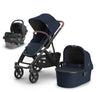 UPPAbaby Vista V3 Stroller + Bassinet + Mesa V2 Travel System - Noa / Jake (Navy / Charcoal)