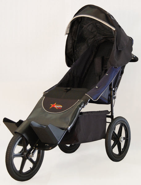 Adaptive Star Axiom ENDEAVOUR 4 Indoor/Outdoor Mobility Push Chair, Navy