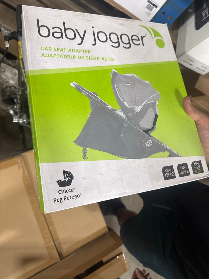 Baby Jogger City Mini 2 / Mini GT2 / Chicco / Peg Perego Car Seat Adapter — New, Torn Packaging — actual packaging condition