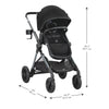 Evenflo Pivot Xpand Travel System with LiteMax Infant Car Seat - Sabino Grey (Open Box - New)