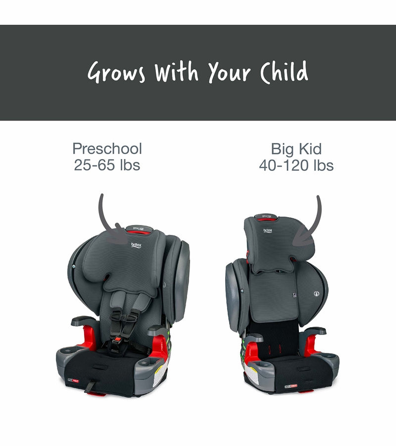 Britax Grow With You ClickTight Plus Harness Booster Car Seat - Black Ombre