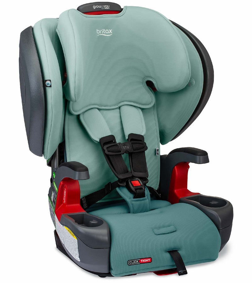 Britax Grow With You ClickTight Plus Harness Booster Car Seat - Green Ombre