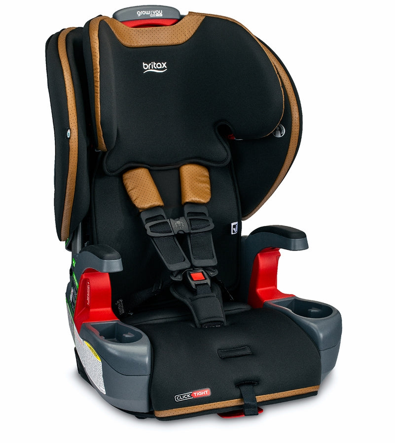 Britax Grow With You ClickTight Premium Harness Booster Car Seat - Ace Black (SafeWash + StayClean)