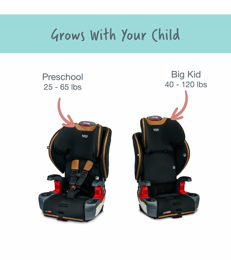 Britax Grow With You ClickTight Harness Booster Car Seat - Ace Black