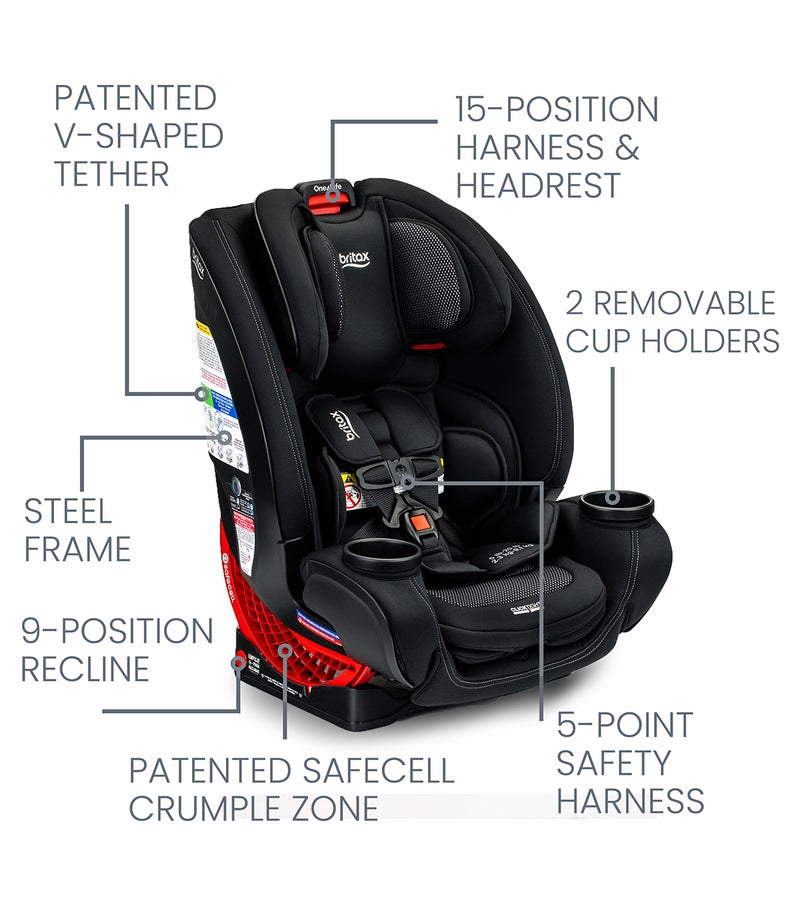 Britax One4Life ClickTight All-in-One Car Seat - Cool Flow Carbon