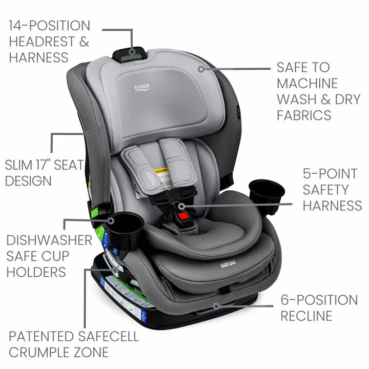 Britax Poplar Convertible Car Seat - Glacier Graphite