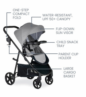 Britax Willow Brook Travel System - Graphite Glacier