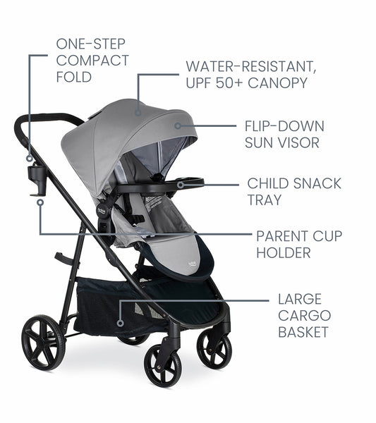 britax willow brook travel system - onyx glacier Britax Willow Brook Travel System