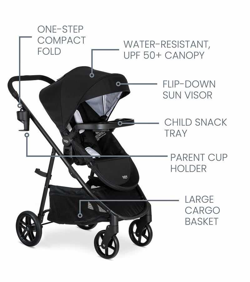 britax preview stroller onyx Britax Willow Brook Travel System