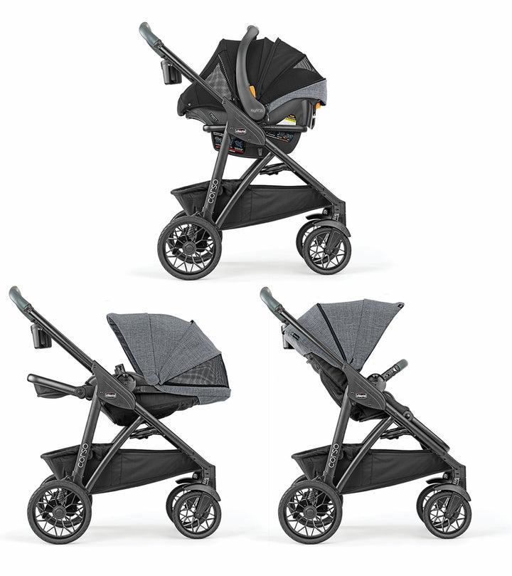 Chicco Corso Primo ClearTex Travel System - Aspen
