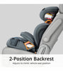 Chicco KidFit ClearTex Plus 2-in-1 Belt Positioning Booster Car Seat - Obsidian