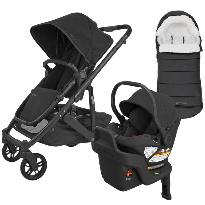 UPPAbaby Cruz V2 + Aria V2 Winter Bundle — Jake — all included components