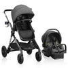 Evenflo Pivot Xpand Travel System with LiteMax Infant Car Seat - Sabino Grey (Open Box - New)