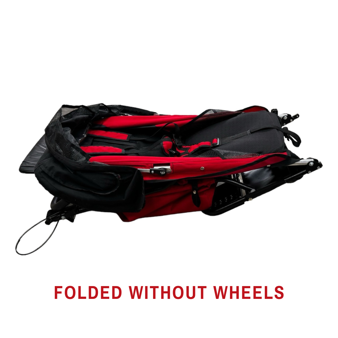 Adaptive Star Axiom LASSEN 2 Lassen Push Chair - Navy folded without wheels 
