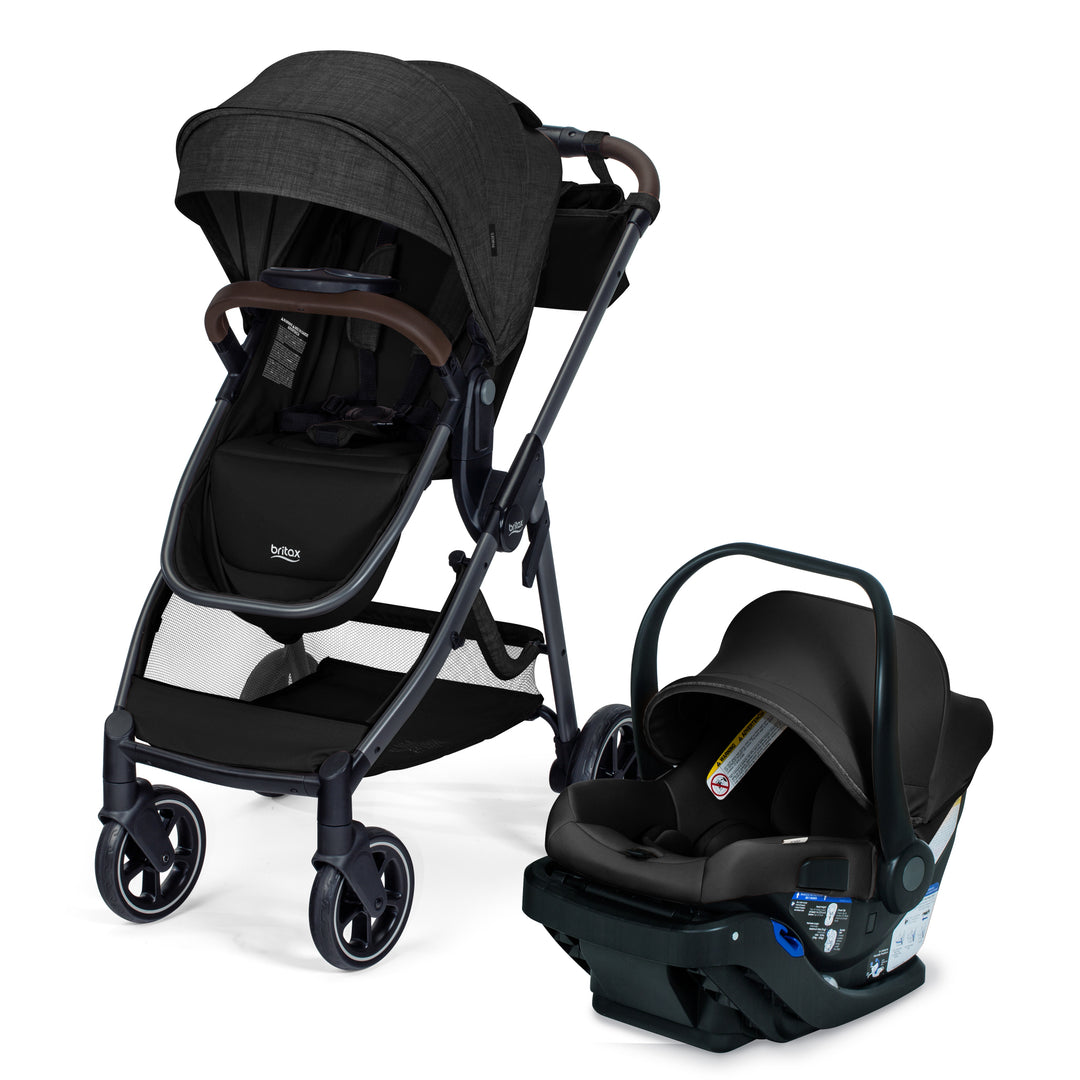 Britax Phases stroller and Arbor car seat Raven Black