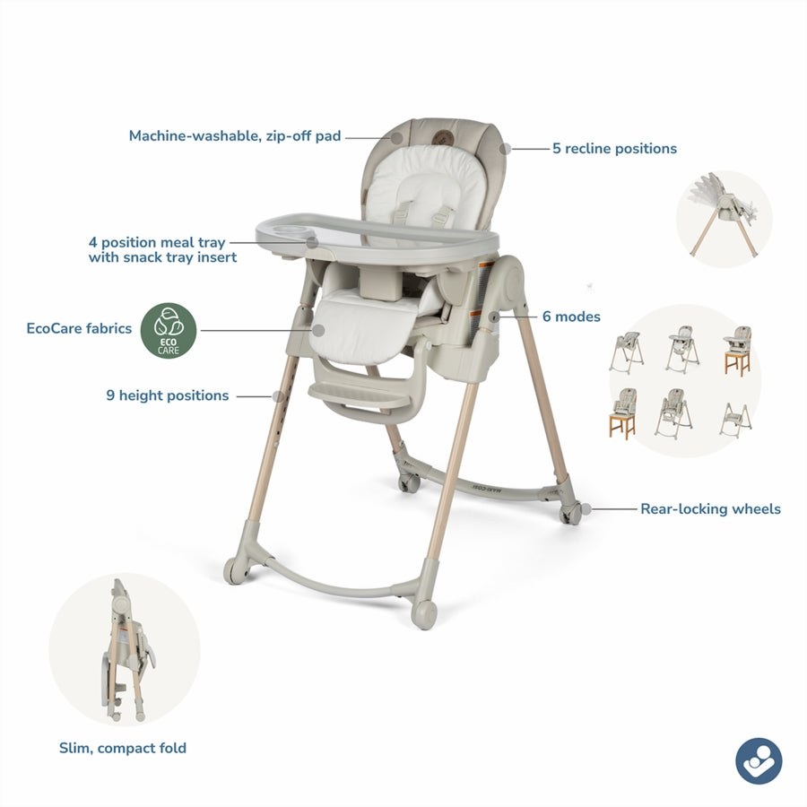 Maxi-Cosi Minla 6-in-1 High Chair in Classic Oat - image 2