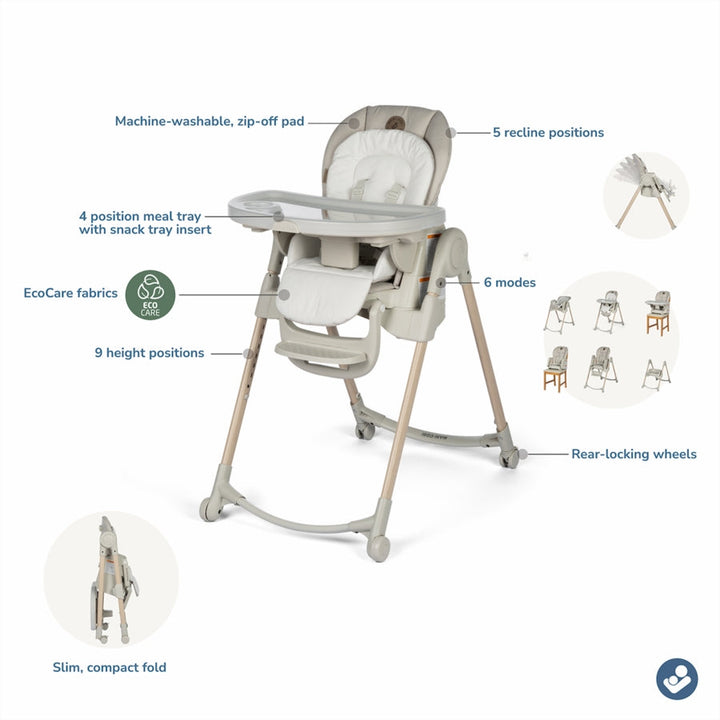 Maxi-Cosi Minla 6-in-1 High Chair in Classic Oat - image 2