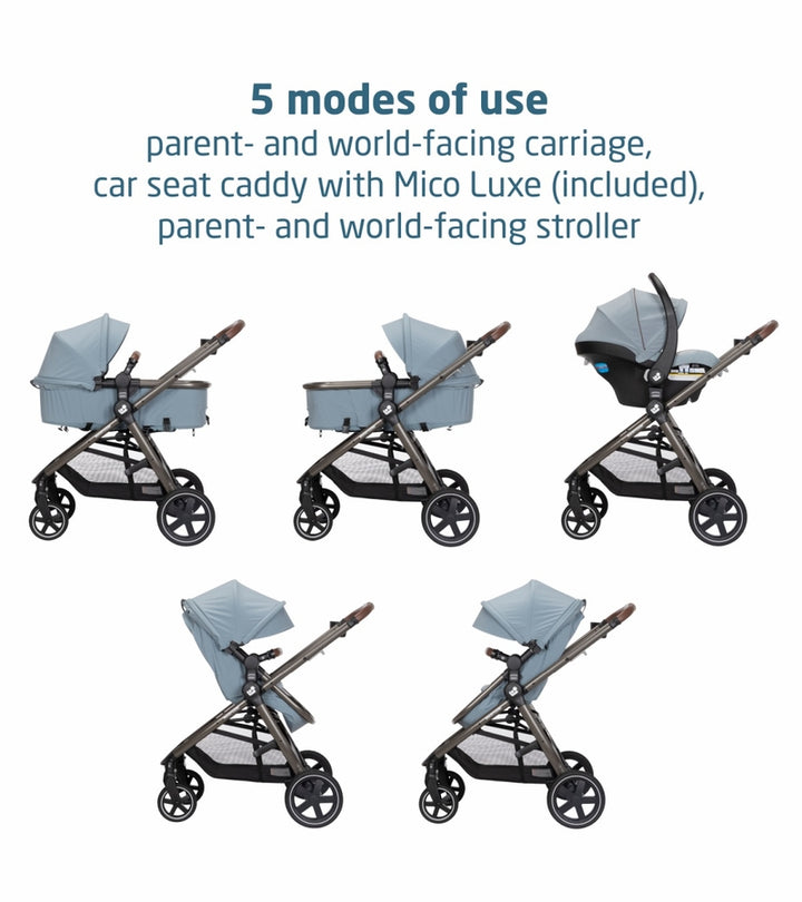 Maxi-Cosi 2026 Zelia 2 Luxe 5-in-1 Modular Travel System - New Hope Grey