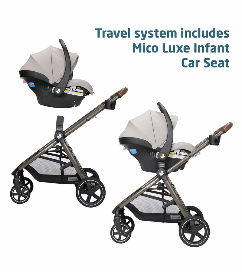 Maxi-Cosi 2026 Zelia 2 Luxe 5-in-1 Modular Travel System - New Hope Tan